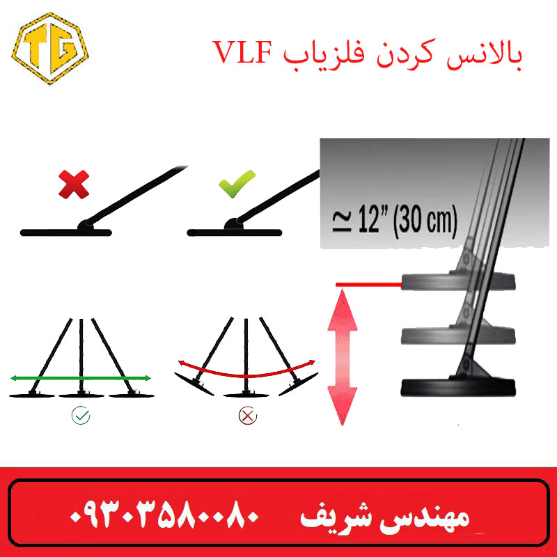 بالانس کردن فلزیاب VLF