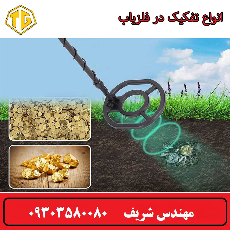 انواع تفکیک در فلزیاب